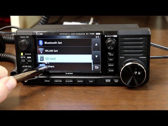 Icom IC-705 A to Z #1  Initial radio setup