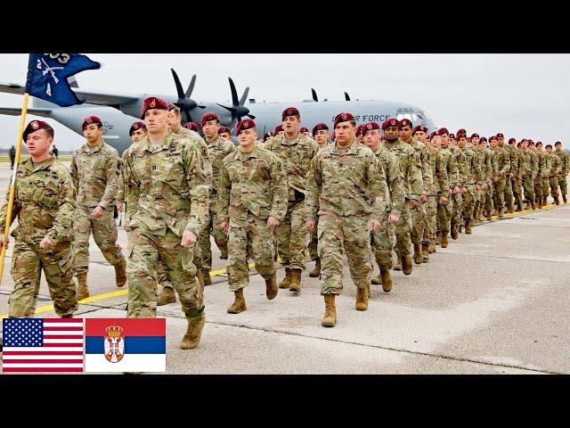 US Army. Paratroopers of the 173rd Airborne Brigade during exercises in Serbia.