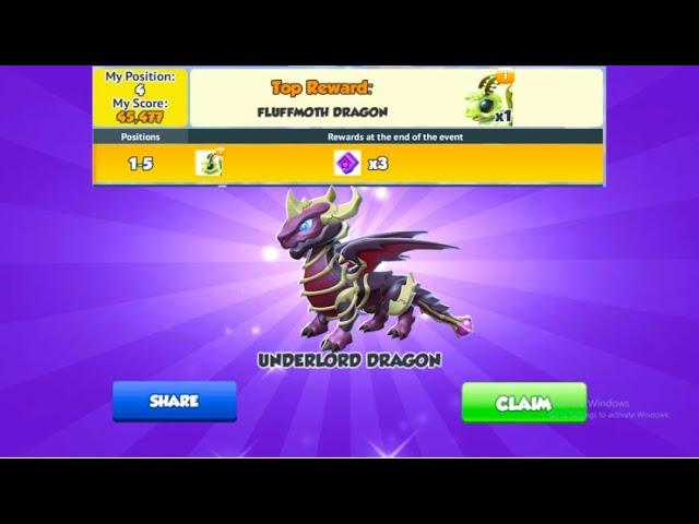 Got Underlord Dragon-Dragon Mania legends | 45k flowers in Runner event | DML