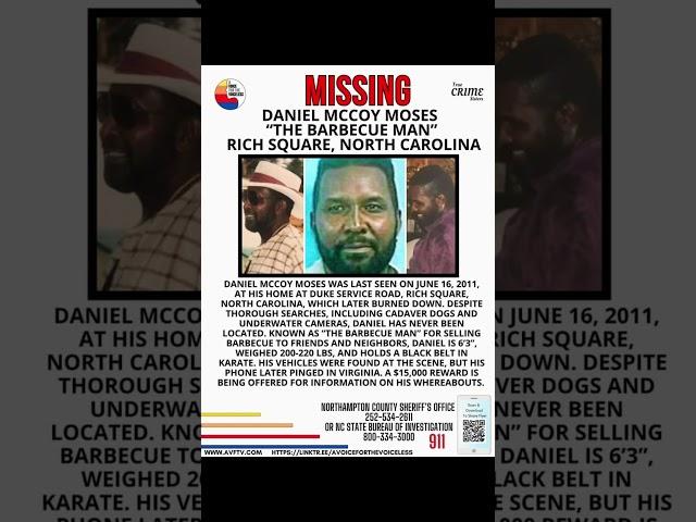 COLD CASE IN A MINUTE!!!  WHERE IS DANIEL MOSES MISSING FROM NORTH CAROLINA!!!