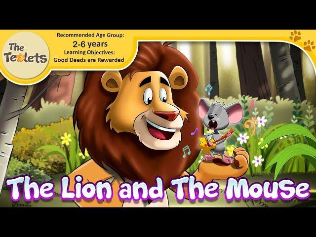 The Lion and The Mouse Musical Story I Bedtime Stories for Kids I Moral Story | Fairy Tale | Teolets