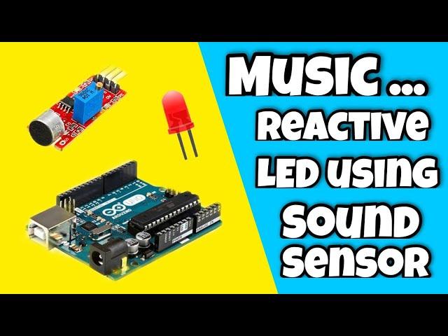 Music reactive LEDs || Sound sensor - Arduino Connections & Coding || Techie Lagan