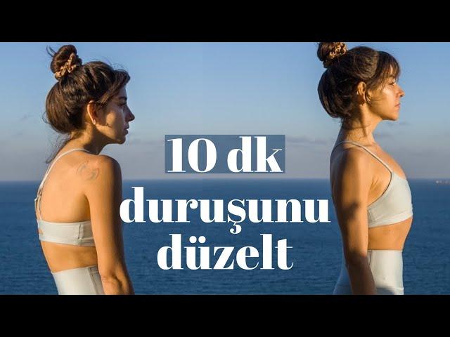 Duruşunu Düzelt  10 Dakikada Sırt Ağrılarından Kurtul | Elvin ile Yoga