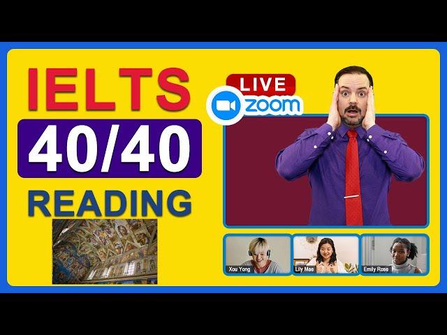 IELTS Live Class - Reading about the Sistine Chapel