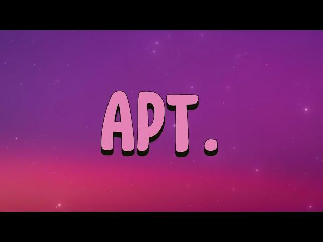 ROSÉ & Bruno Mars - APT. (Lyrics)