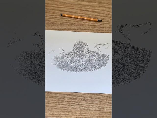 Venom Drawing! #venom3 #venomdrawing #venomart #pointillism  #satisfyingart