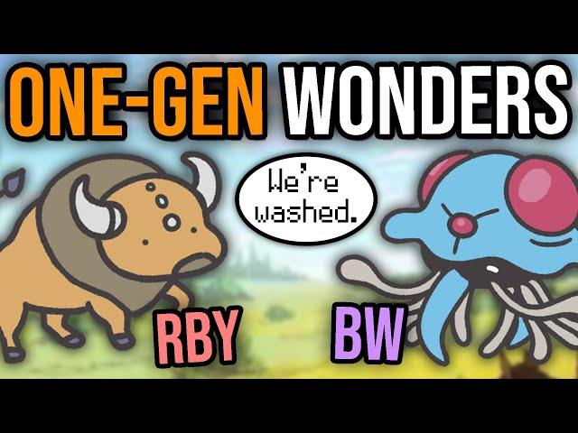 Competitive Pokemon's "One-Gen Wonders"