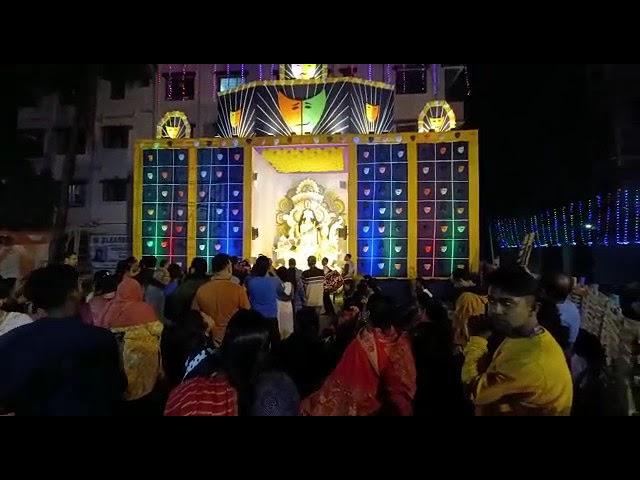 তালতলা এভারগ্রীন পরিচালিত সরস্বতী পূজার সন্ধ্যারতির বিশেষ সময়