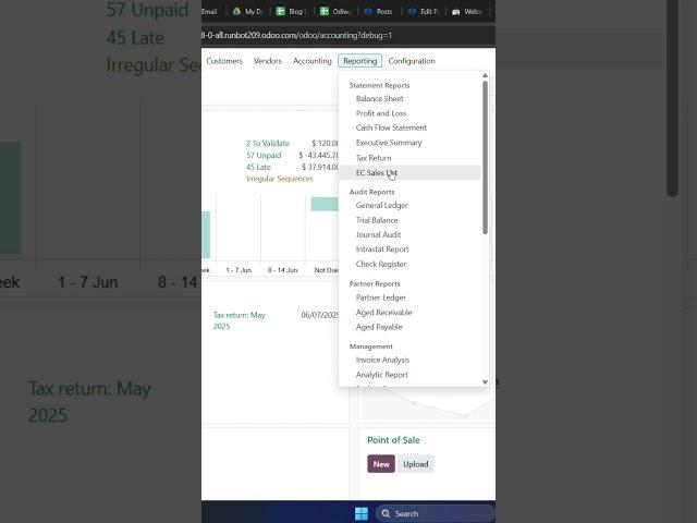 How to generate financial report in #odoo  #odooerp #erp #accounting #accountingsoftware
