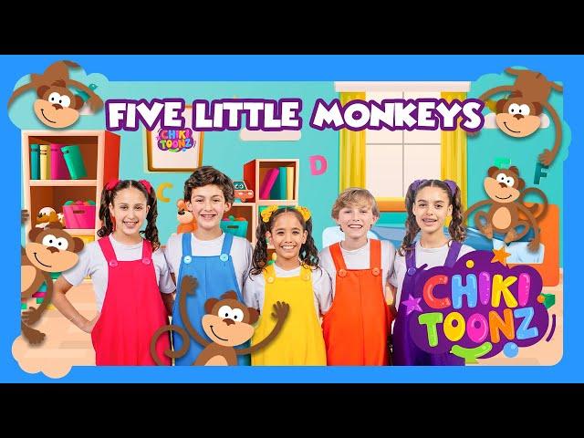 Five Little Monkeys | Chiki Toonz | Children's songs #song #kidsvideo