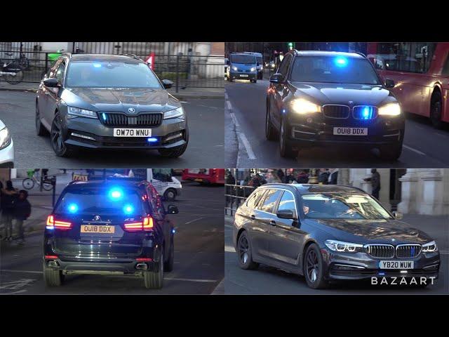 **COUNTER TERRORISM** A Pack Of Specialist Unmarked Police Cars Respond In London