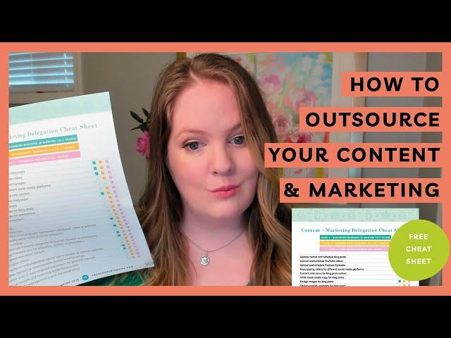 HOW TO OUTSOURCE YOUR CONTENT & MARKETING // How to hire a VA for your content marketing and more