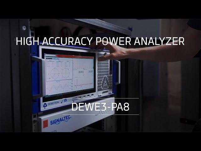 DEWETRON's high accuracy Power Analyzer: DEWE3-PA8