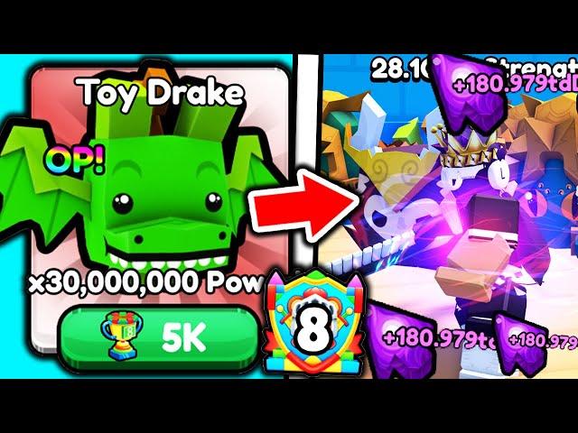 I Got STRONGEST SEASON 8 TOY DRAKE PET in Roblox Pull A Sword..