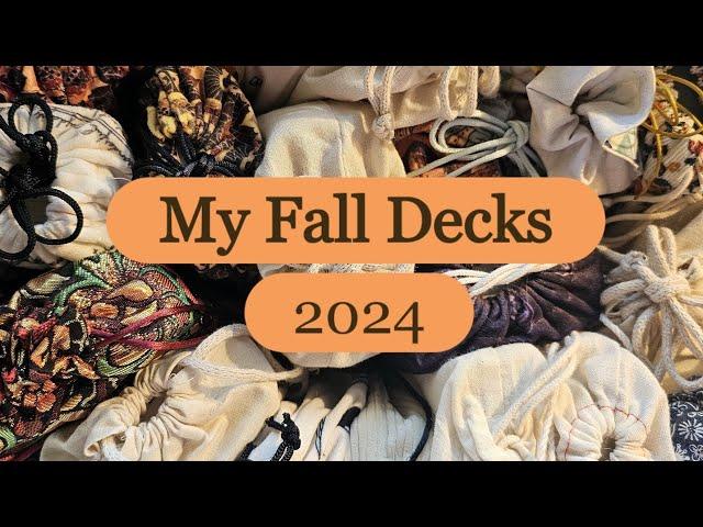 My Fall Tarot & Oracle Decks: 2024 