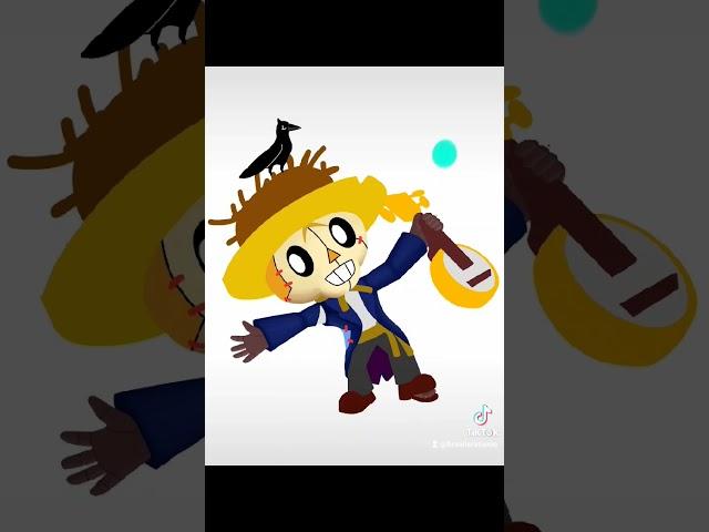 refiz minha skin do Poco Espantalho #brawlstars #brawlstar #drawing #art