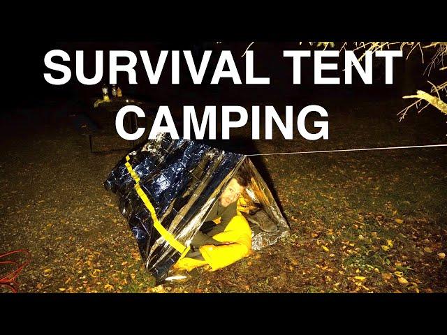 Camping In Emergency Survival Tent