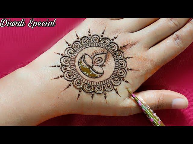 New diwali special back hand mehndi design | Diwali 🪔 mehndi design | simple mehndi | mehndi .