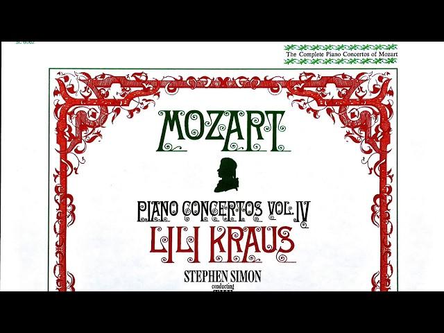 Mozart - Piano Concertos 9 Jeunehomme,15,16,1,2,3,4,5,6,8 + Presentation (Cent.record. : Lili Kraus)