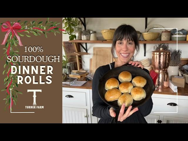 These HOMEMADE Sourdough Dinner Rolls are a Holiday Staple!