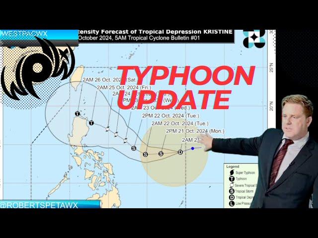 Tropical Kristine / Trami expected landfall in the Philippines as a Typhoon, Westpacwx Update