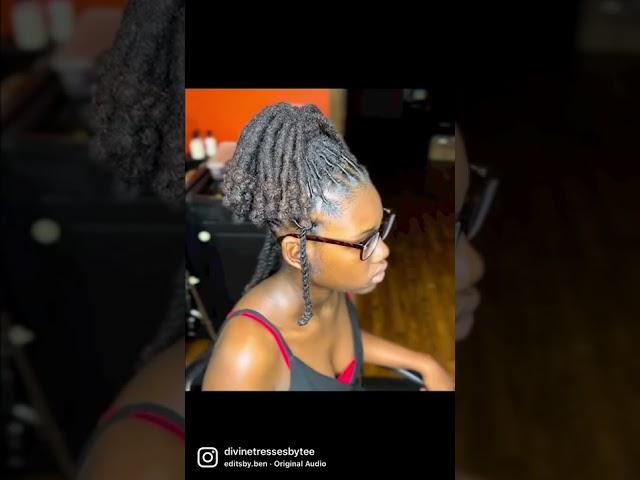 Loc knots style! For my beauty 