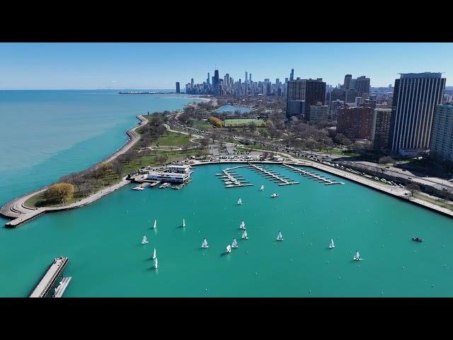 Chicago Sailing (DJI MINI 4 Pro) #fypシ #dji #chicago #sailing