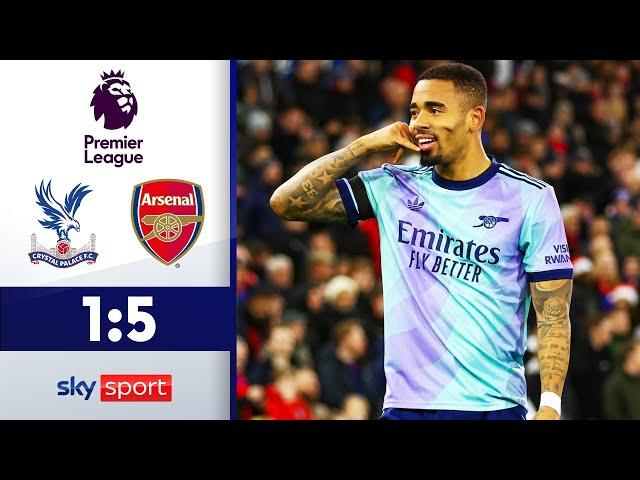 Gabriel Jesus führt Gunners zum Sieg! | Crystal Palace - FC Arsenal | Highlights - Premier League