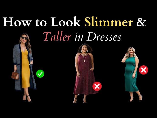 How To Look Slimmer In Dresses - Dresses That Make You Look Thinner & Taller - Elegant Outfits!