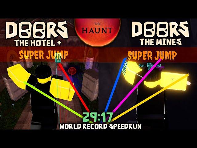 DOORS with Super Jump Candy : ALL FLOORS - WORLD RECORD SPEEDRUN *29:17* NO CHEATS