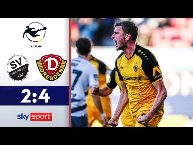 Daferner leitet Aufholjagd ein! | SV Sandhausen - Dynamo Dresden | Highlights - 3. Liga 2024/25