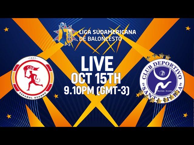 CD Osorno v Santa Maria | Full Basketball Game | Liga Sudamericana de Baloncesto FIBA 2024