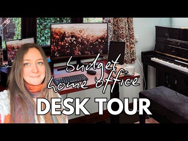 Desk Tour - BUDGET Home Office Of A Full-Time Blogger