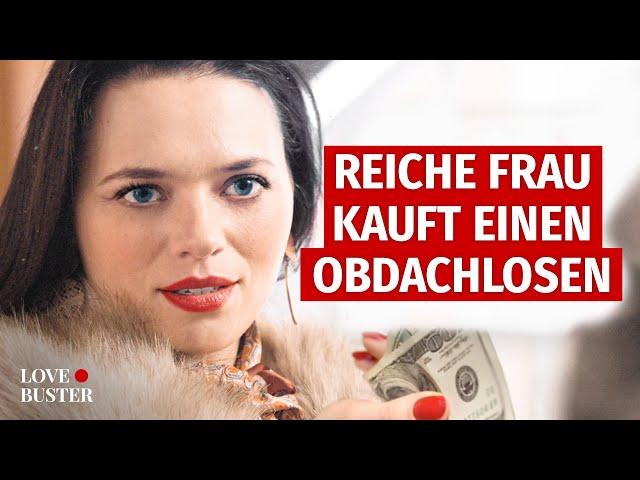 REICHE FRAU KAUFT EINEN OBDACHLOSEN