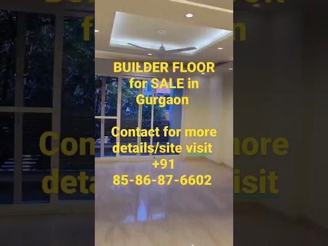 BUILDER FLOOR PROPERTY ON SALE IN GURGAON @77realtors94 CALL/MSG +91-85-86-87-6602 FOR SITE VISIT