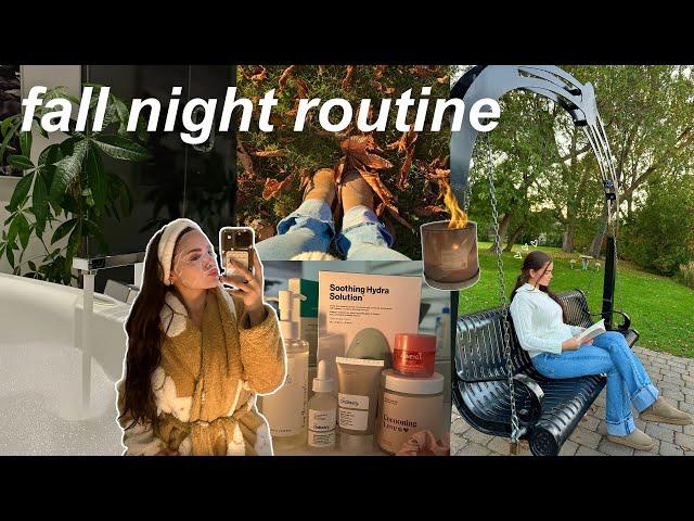 FALL NIGHT ROUTINE: cozy evening, autumn cooking at home & self-care