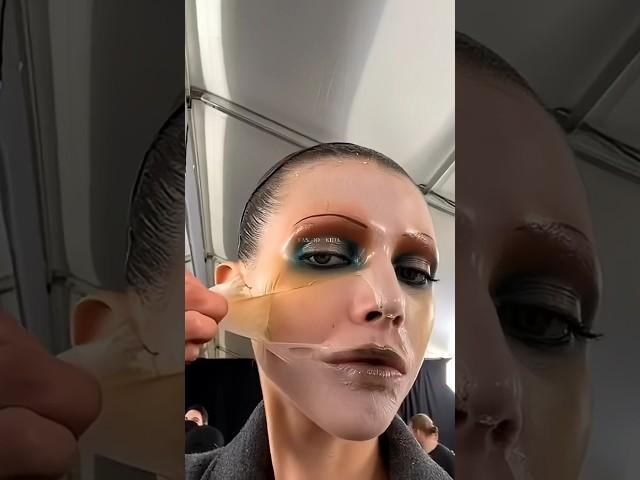 This makeup is going viral  from  Maison Margiela Haute couture 2024 #fashion