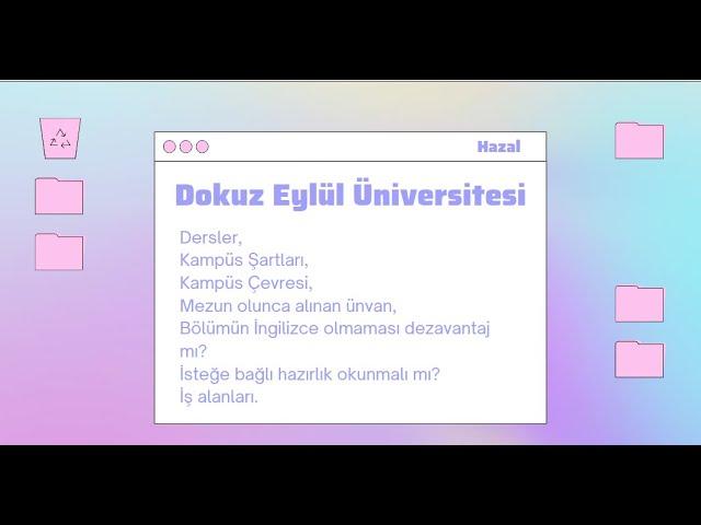 DOKUZ EYLÜL ÜNİVERSİTESİ YÖNETİM BİLİŞİM SİSTEMLERİ || BUCA, KAMPÜS ŞARTLARI, DERSLER VB.