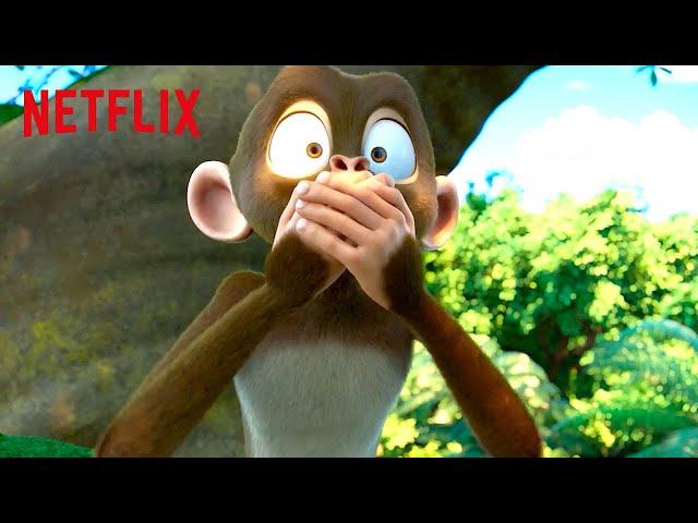 Monkey Talks for the First Time  Jungle Beat: The Movie | Netflix After School