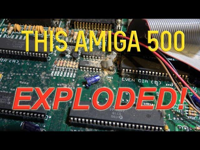 Amiga 500 "Power Light Comes On" repair Part 1: Teardown and discovery