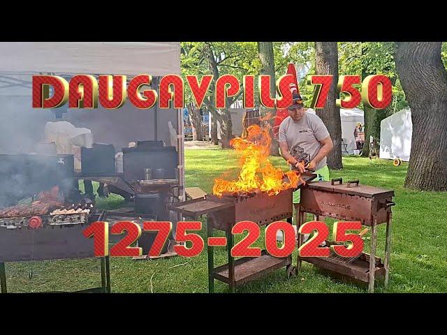 Latvija DAUGAVPILS 750 Праздничный базарчик Празднуем Гуляем Отдыхаем