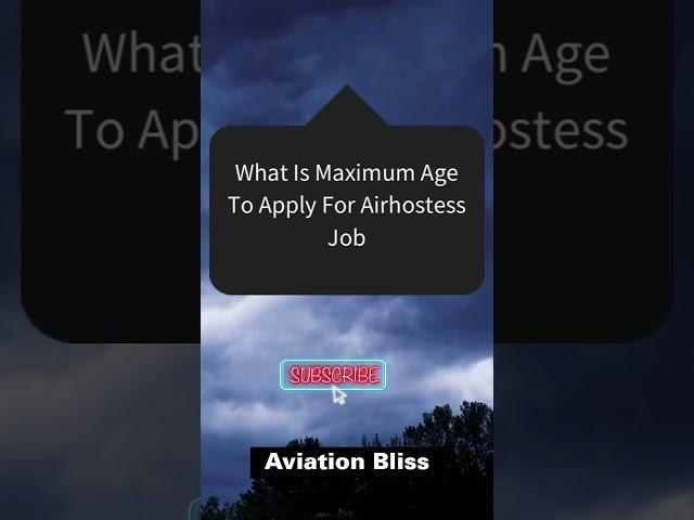 Age Limit To Apply For Cabin Crew Job. #airhostesstraining #cabincrew #frankfinn