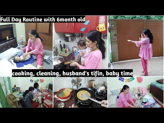 6 Month Baby Full Day Routine!!Baby Meal, Play Time, Sleep Routine