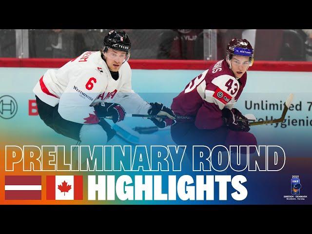 Highlights: LATVIA vs CANADA | 2025 #MensWorlds #IIHF