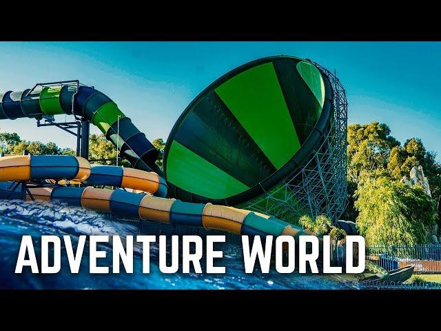 ALL WATER SLIDES at Adventure World Perth, Australia!