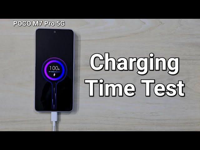 POCO M7 Pro 5G Charging Time Test | 45W Charging