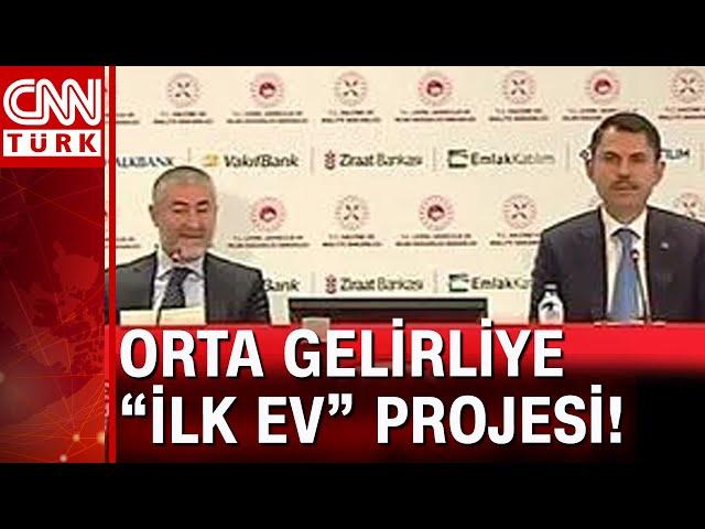 Bakan Nebati ve Bakan Kurum Orta Gelirliye Konut Projesi'nin detaylarını açıkladı! Başvuru şartları