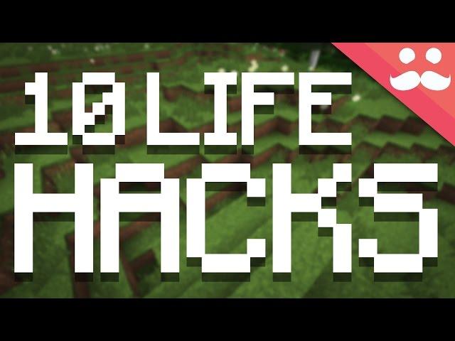 Top 10 Life Hacks in Minecraft!