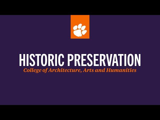 Master of Science in Historic Preservation