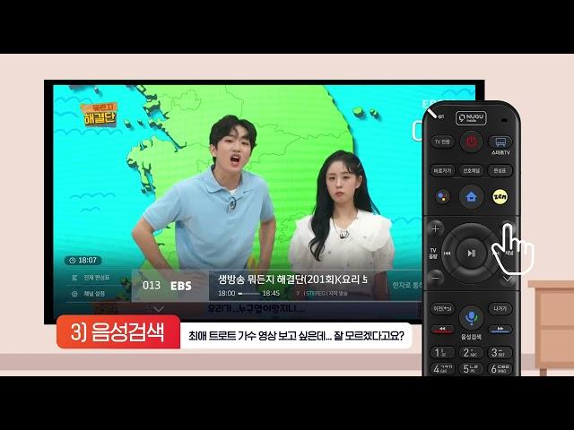 [행복한 시니어의 B tv 활용백서] B tv 리모콘 이용방법